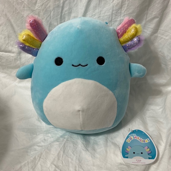 Squishmallows Other - Squishmallows 8” Irina blue axolotl. Comes w/ original character tag unattached.